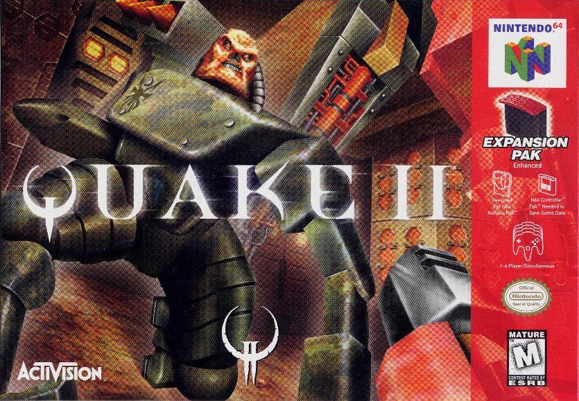 Quake II box art for Nintendo 64